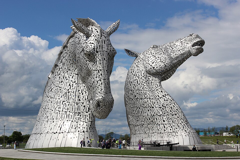 The Kelpies in Falkirk, Scotland